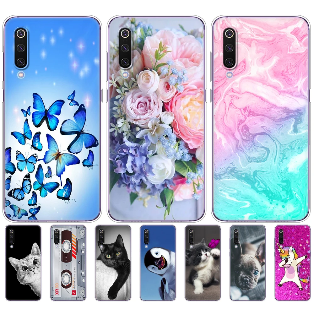 Чехол для xiaomi mi 9 чехол мультяшный силиконовый мягкий из ТПУ Для Xiaomi Mi9 SE телефона