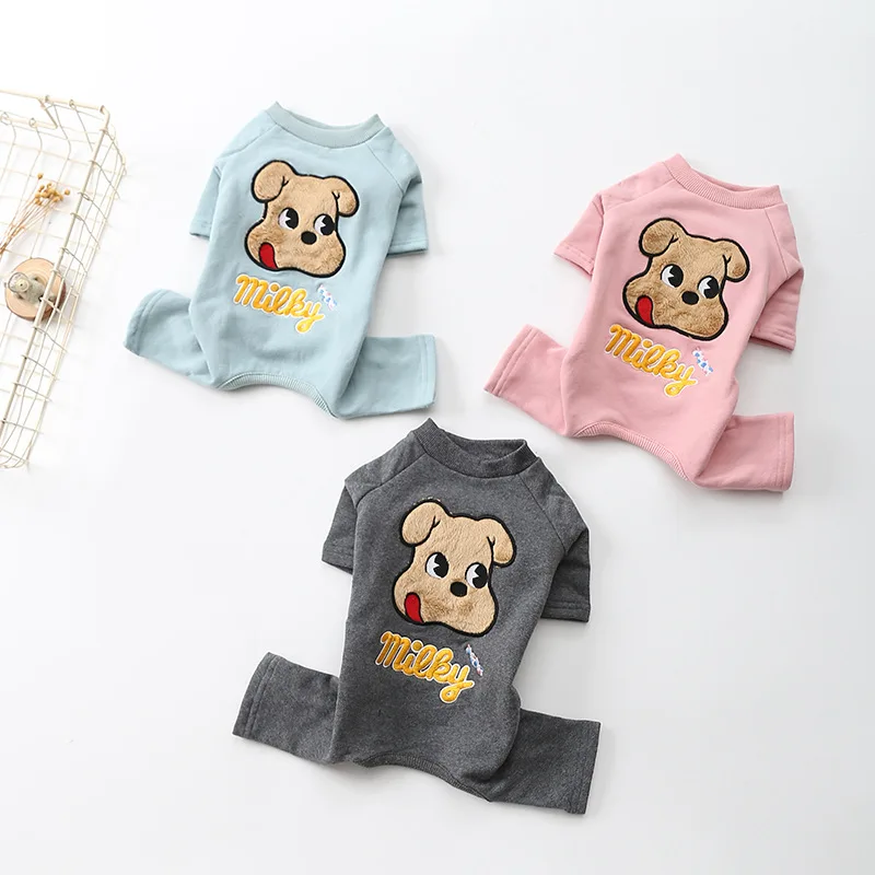 

Autumn and Winter Clothes for 2019 Autumn and Winter New Pet Four Feet Clothes Cotton Plus Velvet Clothes for Small Dog Winter