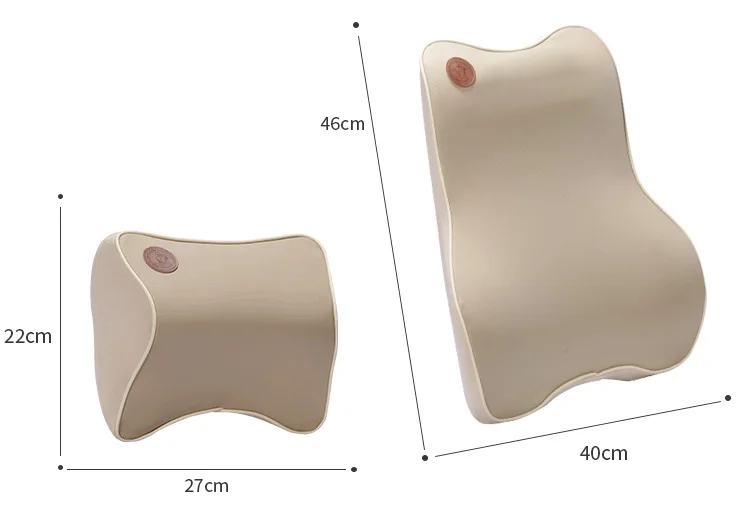 Автомобильная подушка для шеи, 1 комплект, подголовник, поддержка спины, кожаный чехол с эффектом памяти, хлопковая автомобильная подушка для шеи, автомобильные аксессуары