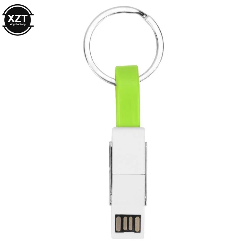 4 в 1 Мини USB Зарядное устройство зарядный кабель для передачи данных для освещения Micro Тип usb C 8 Pin кабель для iPhone XR X 7 samsung HUAWEI брелок