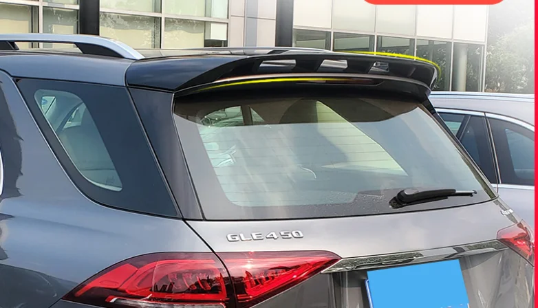 Для нового benz GLE SUV спойлер GLE350 крыша настоящий спойлер багажника ABS материал и углеродное волокно цветной лак спойлер год