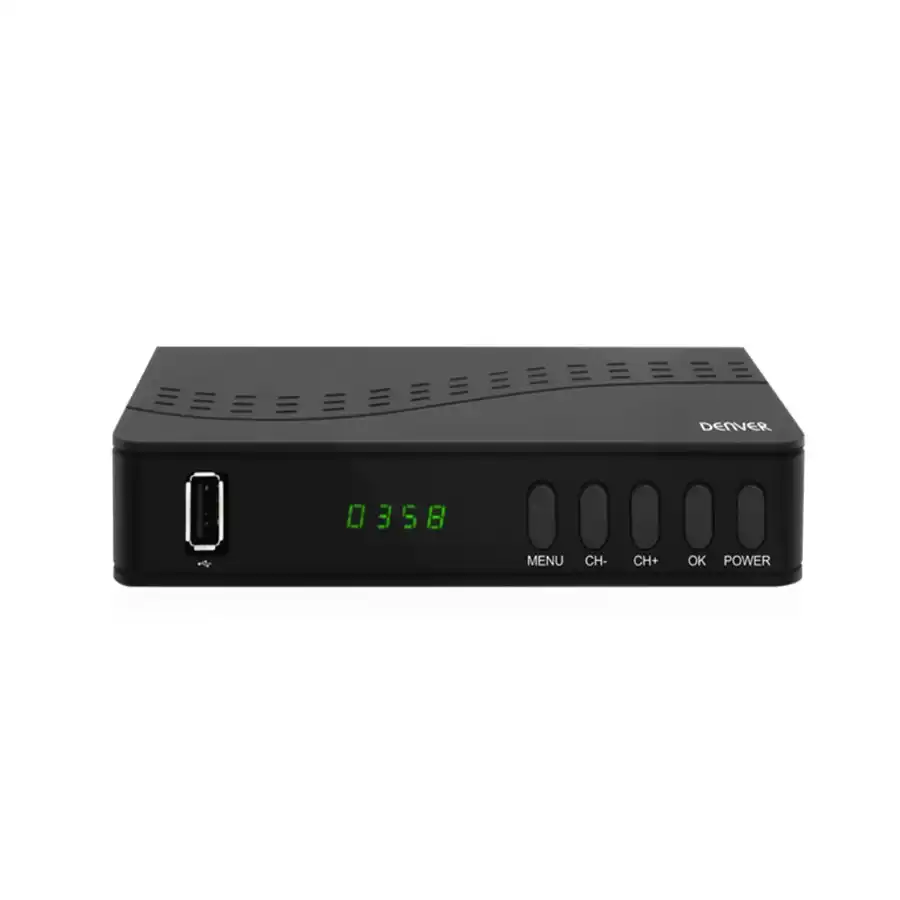 TDT тюнер Denver Electronics DTB-140 DVB-T2 черный TDT тюнер Denver Electronics DTB-140 DVB-T2 черный