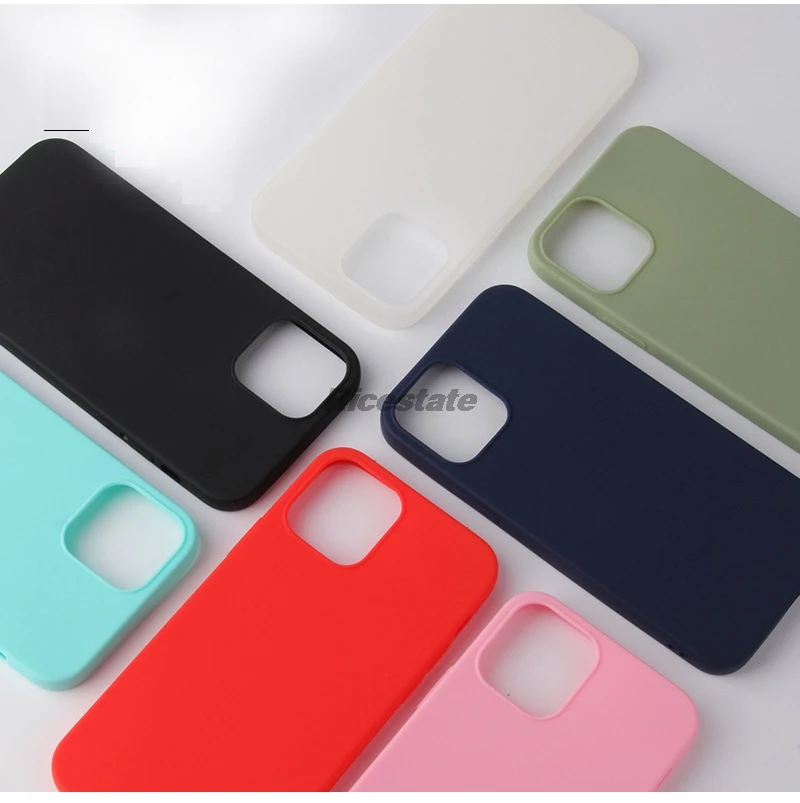 Luxury Thin Candy Color Phone Case for iPhone 13 12 mini 11 Pro Max X XS XR Cases for iPhone 7 8 6 6s plus Silicone Back Cover case for iphone 13 mini