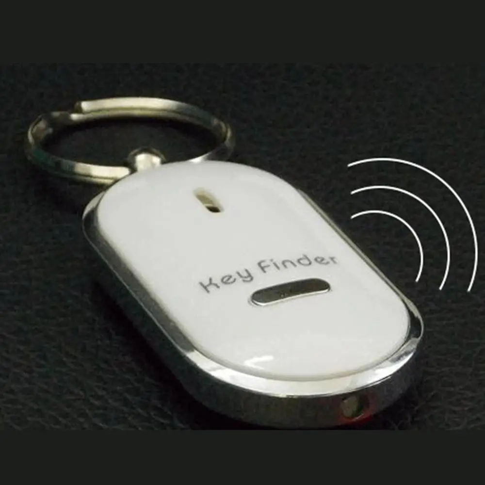 Свисток светодиодный светильник фонарь пульт ДУ со звуковым управлением Lost Key Finder Locator дистанционный брелок со свистком