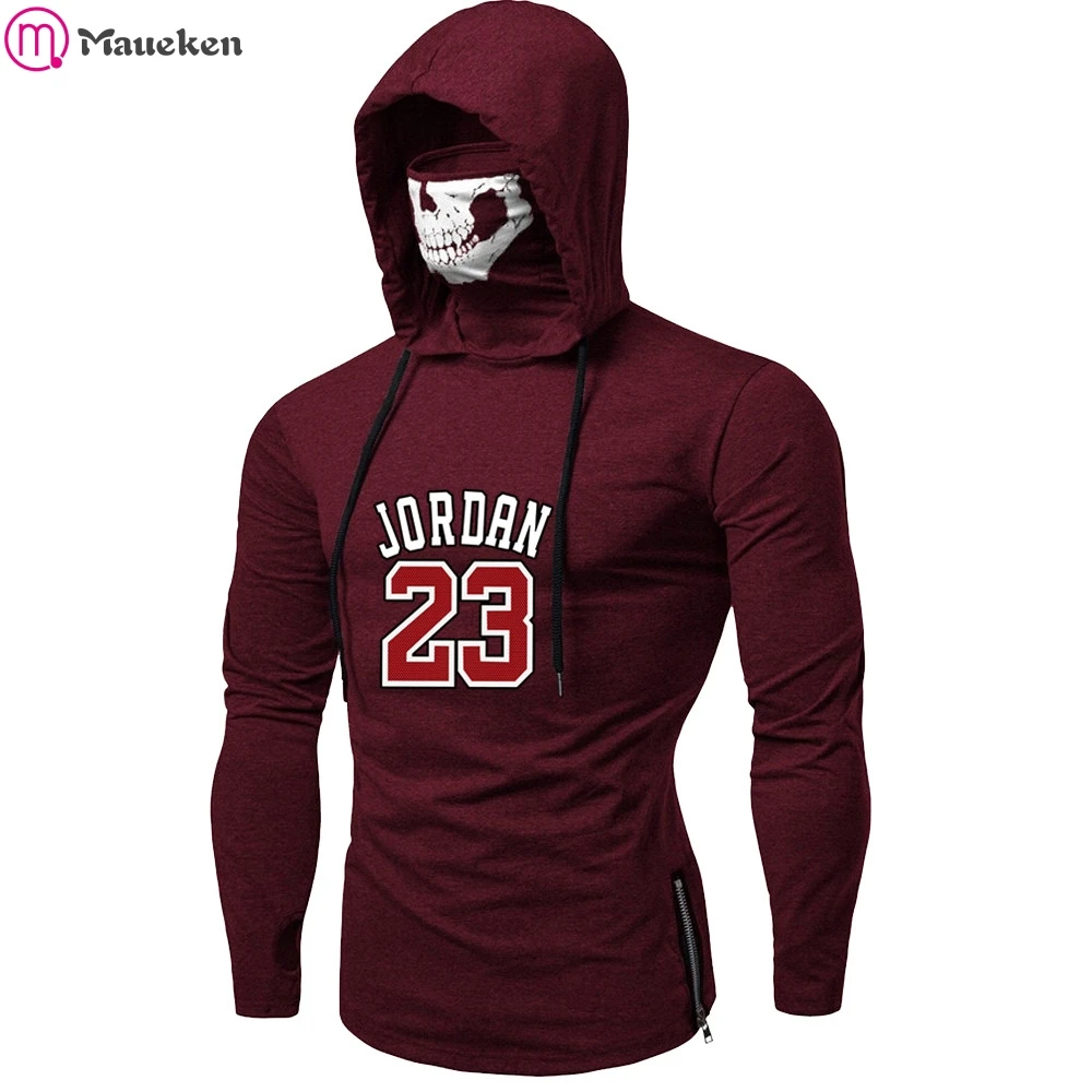 2020 мужская одежда толстовки с капюшоном Jordan маска череп чистый цвет пуловер