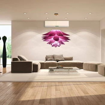 

Flower Chandelier Hanging Lampshade DIY Flower Six-layer Lamp Shade Pendent Lighting Cover Lamp Cover Room Home Decor