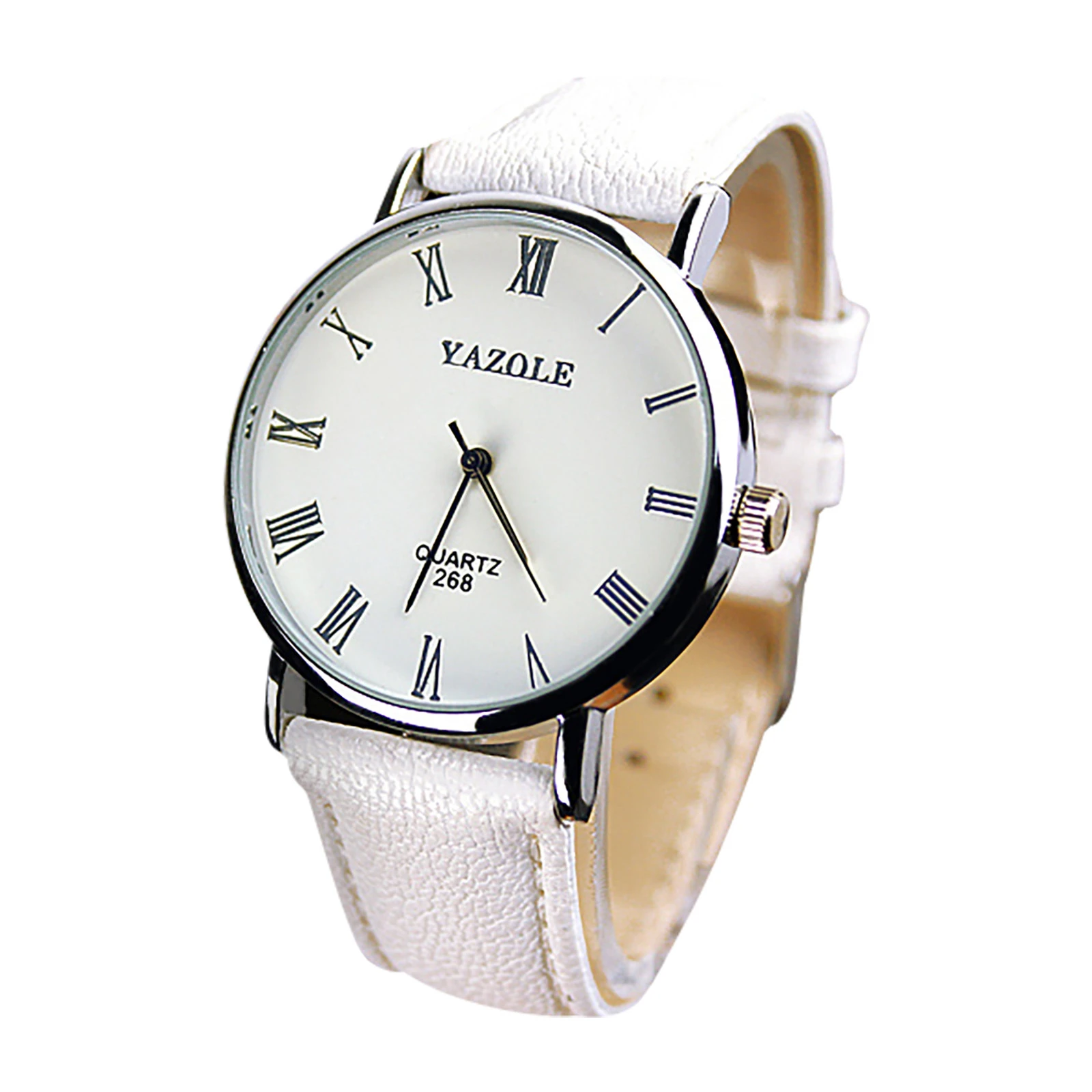 Mens Blu-ray Roman Numerals Quartz Analog Wrist Watch Black Band Black Dial Faux Leather Band Men Watches Digital Montre Homme