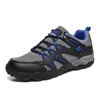 

2020 Outdoor Men's Hiking Shoes Summer Soft Bottom Climbing Boots Fashion Breathable Men Trekking Shoes Non Slip Sport Sneakers