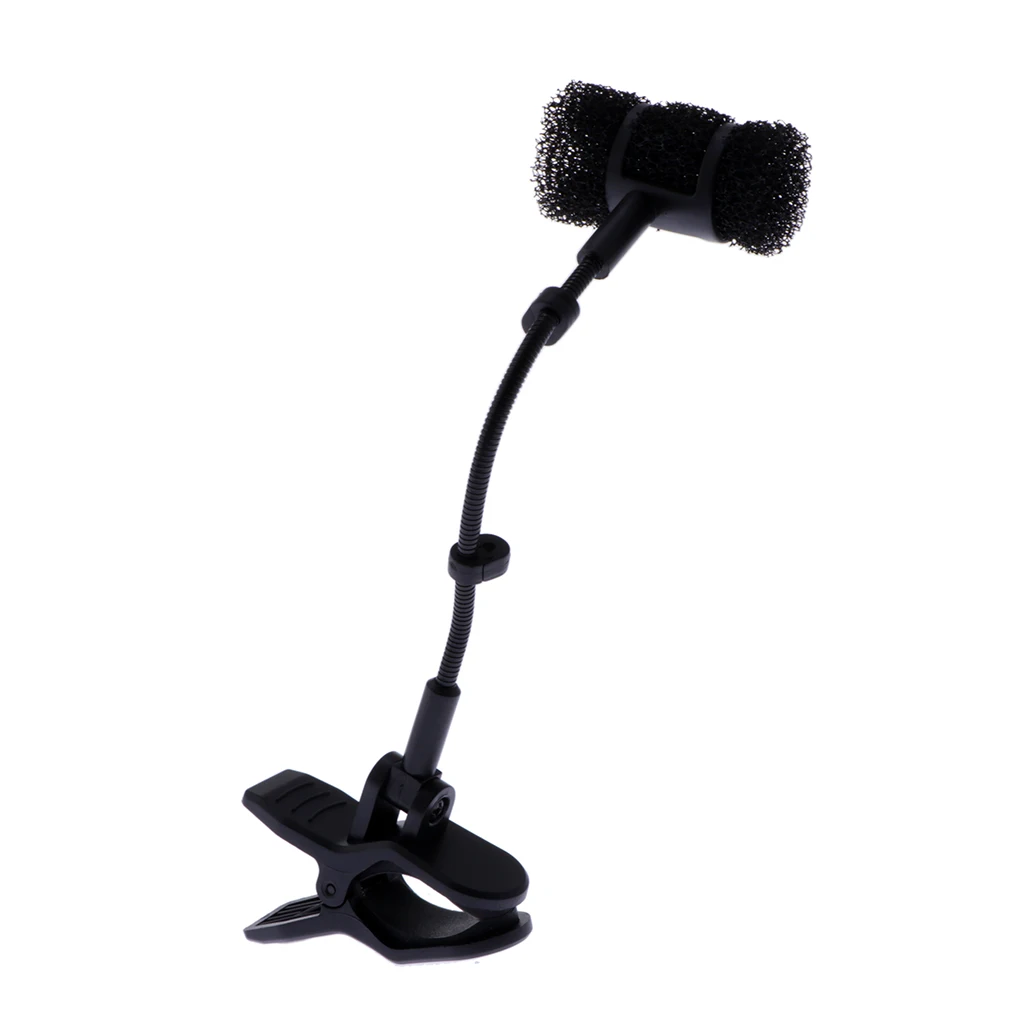 MagiDeal Erhu, Flute Microphone MIC Clip Holder Stage Performance Accessory