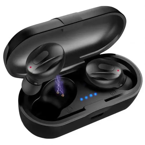 Черный XG13 TWS портативные Bluetooth 5,0 Беспроводные наушники с шумоподавлением активные наушники с шумоподавлением спортивные наушники-вкладыши - Цвет: Черный