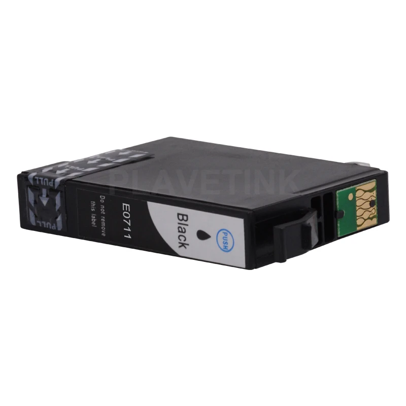 Plavetink 12 шт. совместимый чернильный картридж для принтера Epson T0711 XL стилус D120 DX7400 DX7450 DX8400 DX8450 DX9400F SX205 SX215 чернильные картриджи для принтера с чипом