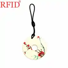 ID 125 кГц EM4305 EM4205 перезаписываемый записываемый брелок брелоки RFID Круговой клейкий Водонепроницаемый Брелок карта контроля доступа