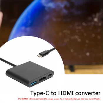 

Classic 3 in 1 USB-C Hub Type C to to USB3.0+4K HDMI+PD USB-C Adapter Converter for PC Laptop Classic Accessaries Supplies Parts