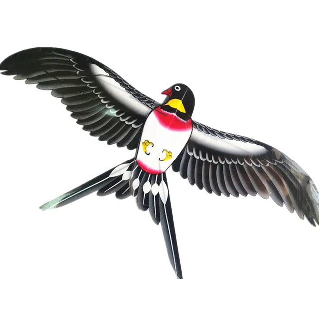 Dynamic Fishing Rod Kite, Children's Handheld Telescopic Pole Cartoon  Parent-child Bird Swallow Kite