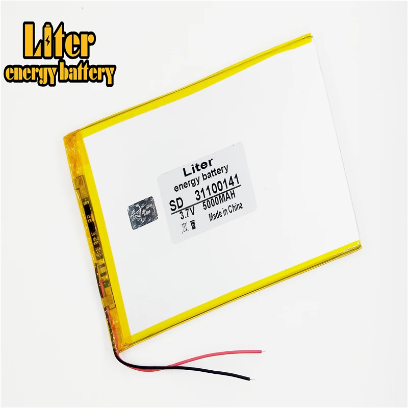 31100141 полимерный литий ионный аккумулятор 3 7 V 5000mAh CE FCC ROHS MSDS сертификация