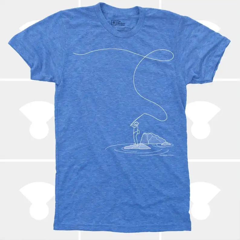 Fly Fishing Gifts for Men T-Shirt SHORT Casual 100% COTTON O-Neck MEN shirt  - AliExpress
