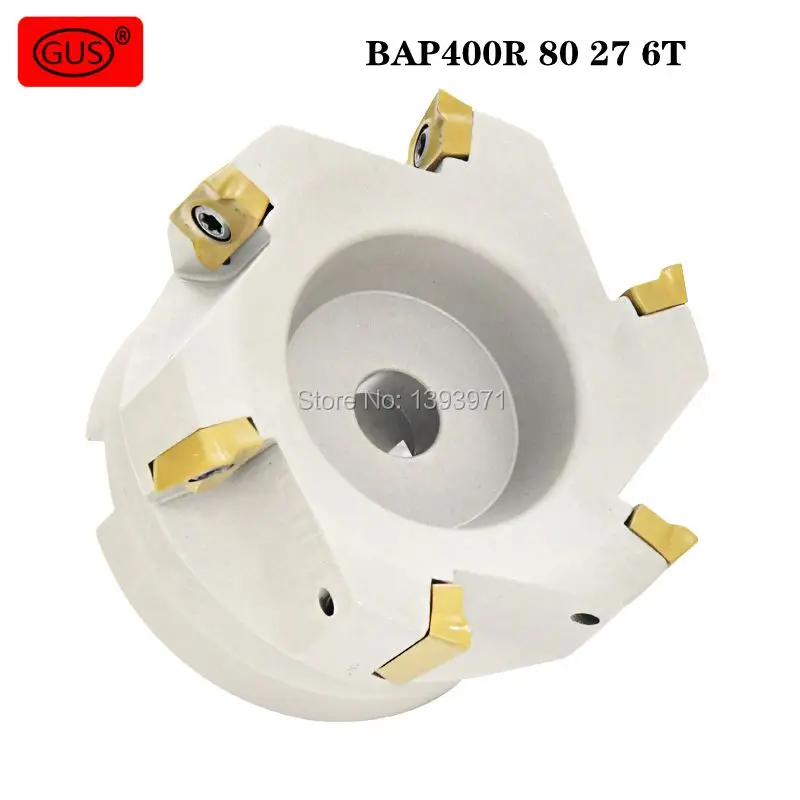Новинка Торцевая фрезерная головка BAP400R 80 27 6T с ЧПУ торцевая подходит для