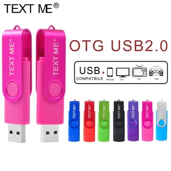 TEXT ME-pendrive tipo OTG c 3 en 1, 64GB, 4GB, 8GB, 16GB, 32GB, USB OTG
