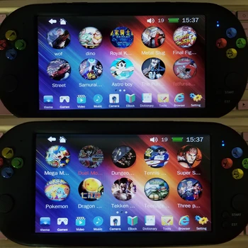 

Handheld 7 inch Retro Video Game Console for ps1 for neogeo 8/16/32 bit games 8GB with 1500 free games support TV Out