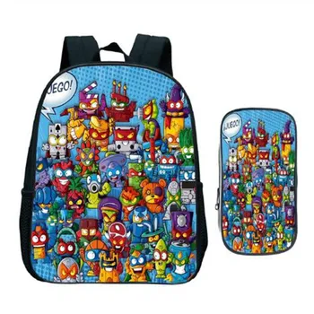 

Children Super Zings Kindergarten Backpack Kids Superzings Primary School Bag Toddler Bookbag Gift(2pcs Set/Rucksack+Pen Bag
