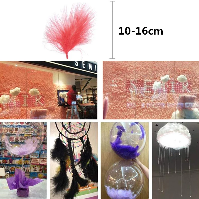 20 шт. 100 шт./лот пушистое турецкое перо марабу 10 16 см DIY рукоделие свадебное платье