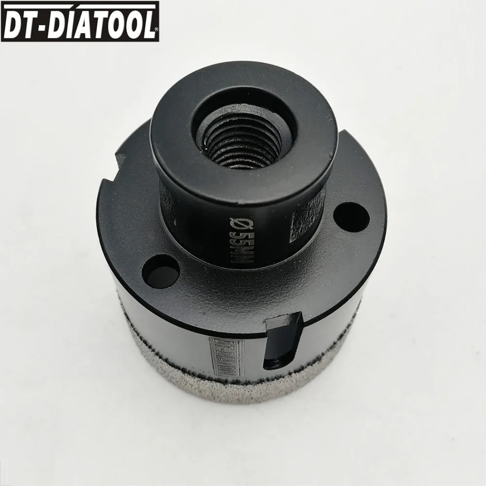 DT-DIATOOL 1 шт. M14 диаметр 55 мм сухой вакуумной пайки алмазного бурения коронка керамическая плитка отверстие пила гранит мрамор сверло каменное