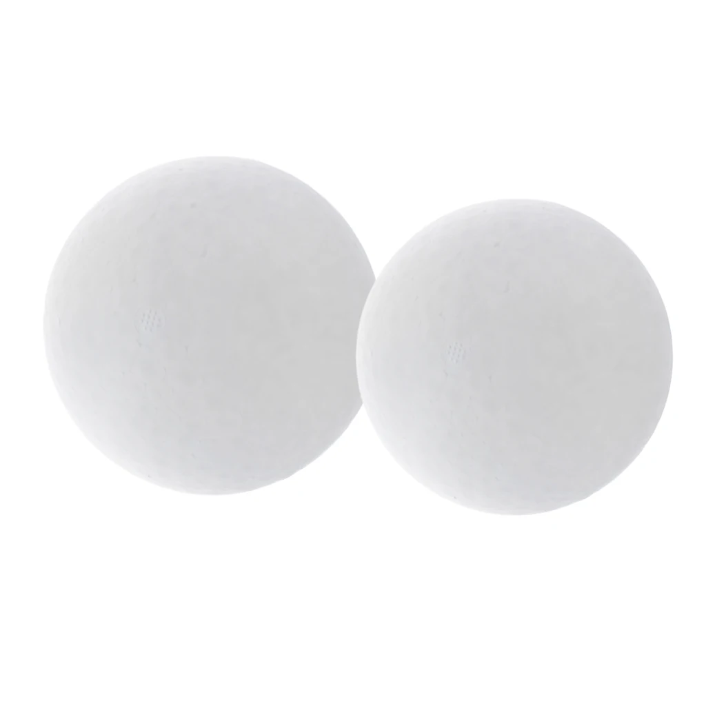 2 Pieces White Foam Balls Modelling Polystyrene Styrofoam Foam Ball 150 & 200 mm