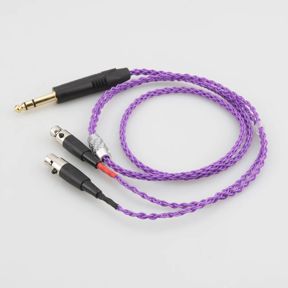 Audiocrast HIFI 6 35MM PLUG Earphone Headphone Upgrade Cable Silver Plated for Audeze LCD 3 LCD3 LCD 2 LCD2 LCD 4