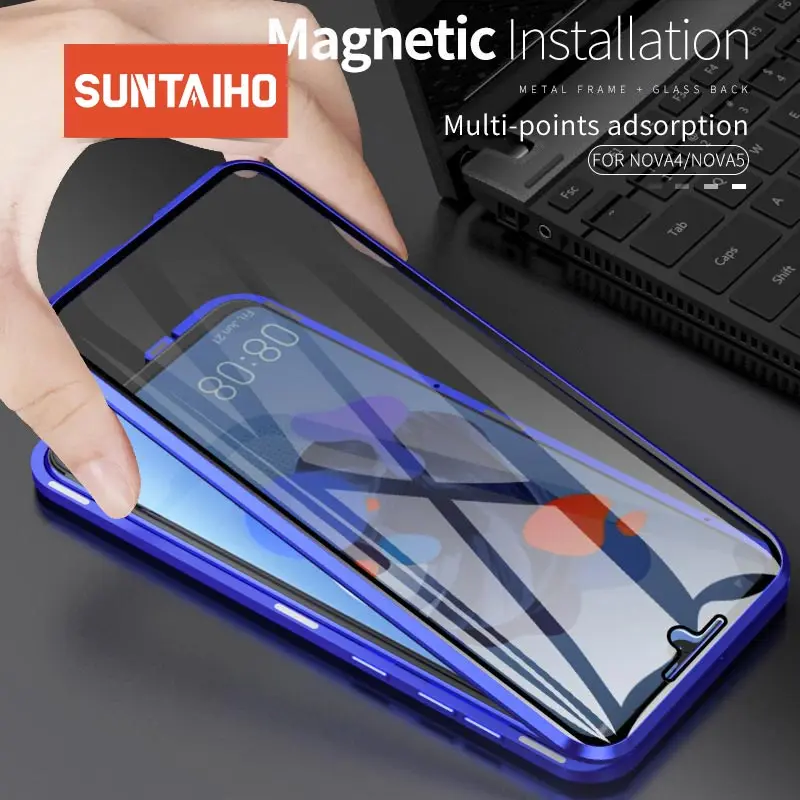 Металлический магнитный чехол для huawei P30 Pro mate 20 pro mate 30 Pro двусторонний чехол из закаленного стекла на магните чехол для P30 чехол