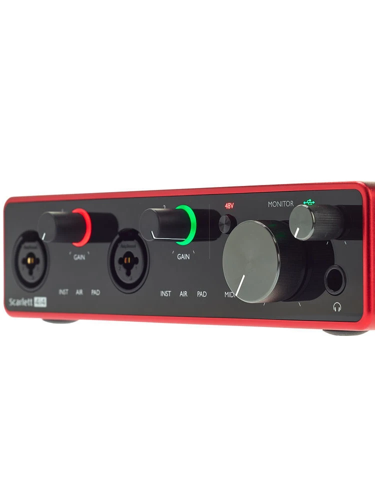 Новая версия Focusrite Scarlett 4i4(3rd gen) 4 входа 4 Выход USB аудио интерфейс звуковая карта для записи микрофона гитары бас