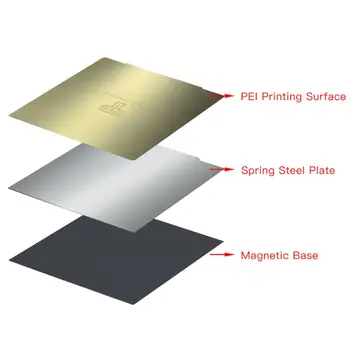 

Removal Spring Steel Sheet Pre-applied PEI Flex Magnetic Hot Bed Sticker 220x220 235x235 310x310mm for CR10 Ender 3 Hot Bed Sapp