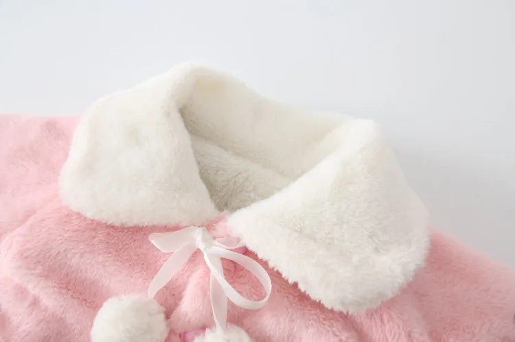 Плотное пальто для новорожденных девочек; Новая осенне-зимняя накидка с капюшоном; пончо; куртка; верхняя одежда; пальто; Bebes; Верхняя одежда; пальто