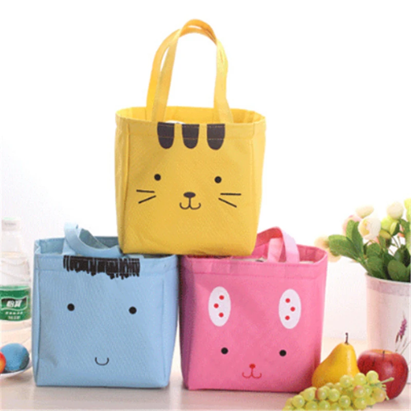 

Cartoon face Japanese and Korean portable thickened thermal insulation lunch bag 2020 new waterproof lunch small bag ãƒ©ãƒ³ãƒãƒãƒƒã‚°