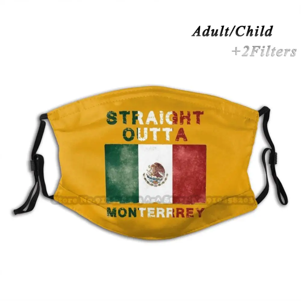 Маска для лица многоразовая с фильтрами Мексиканский Флаг Орел мексиканская
