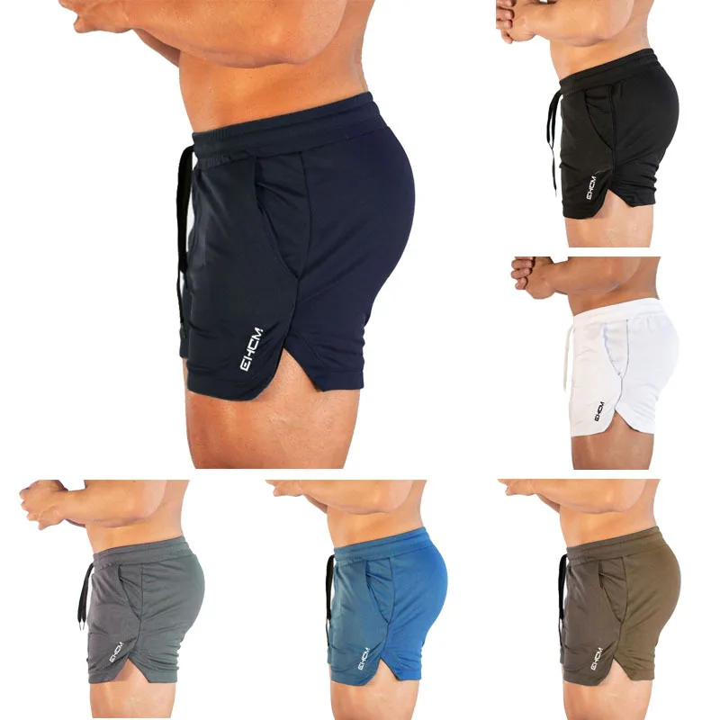 

2019 Men Fitness Bodybuilding Shorts Man Summer Gyms Workout Male Breathable Mesh Quick Dry Sportswear Jogger Casual Short Pants