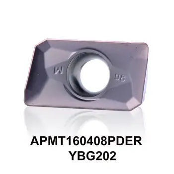 

10pcs/lot APMT160408 ZCC APMT 160408 YBG202 cnc lathe cutting tools carbide milling inserts for milling tool holders BAP 400R