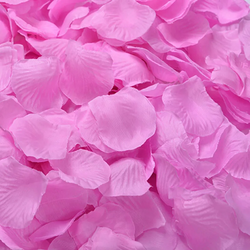 dark pink 100 шт шелковые лепестки роз для свадебного украшения стола - Цвет: dark pink