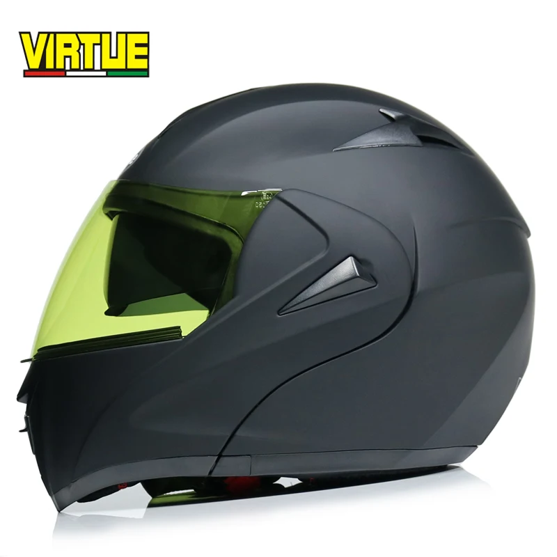 cascos para moto cross двойной козырек модульный откидной шлем moto rcycle cascos para moto DOT утвержден - Цвет: e1