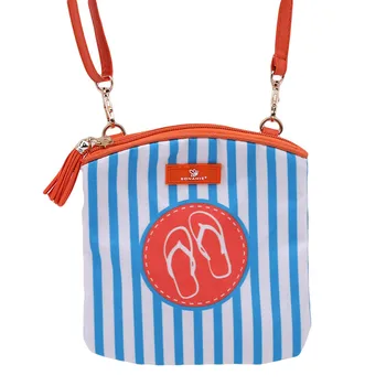 

Women Phone Bag Mermaid Shell Printing Crossbody Bag For Women Shouder Bag Stripe Tassel Beach Bag