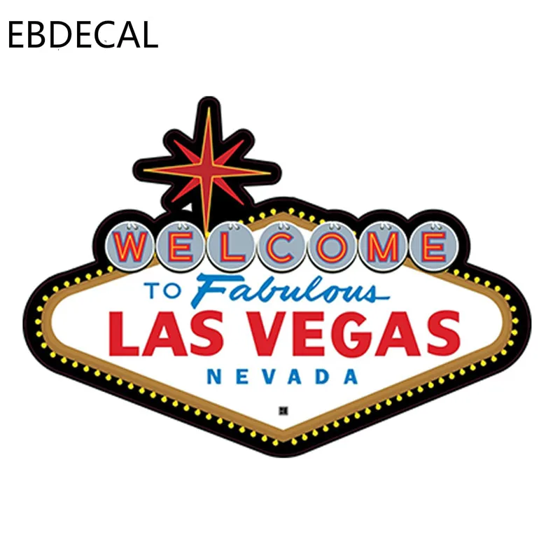 

EBdecal FABULOUS LAS VEGAS SIGN Die-cut For Auto Car/Bumper/Window/Wall Decal Sticker Decals DIY Decor CT6369