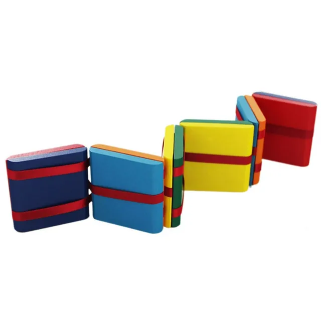 Magic trick Flipo Flip Colorful Flap Wooden Ladder Change Visual Illusion Novelty Antistress hand for Children's Fidget Toy Gift 6