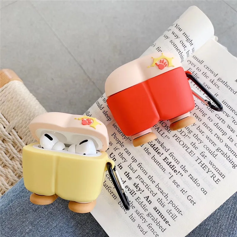 

3D Spanking Case for Airpods Pro Cute Bluetooth Earphone Silicone Case for Airpod Pro Cover for Air Pods Pro 3 with Keychain