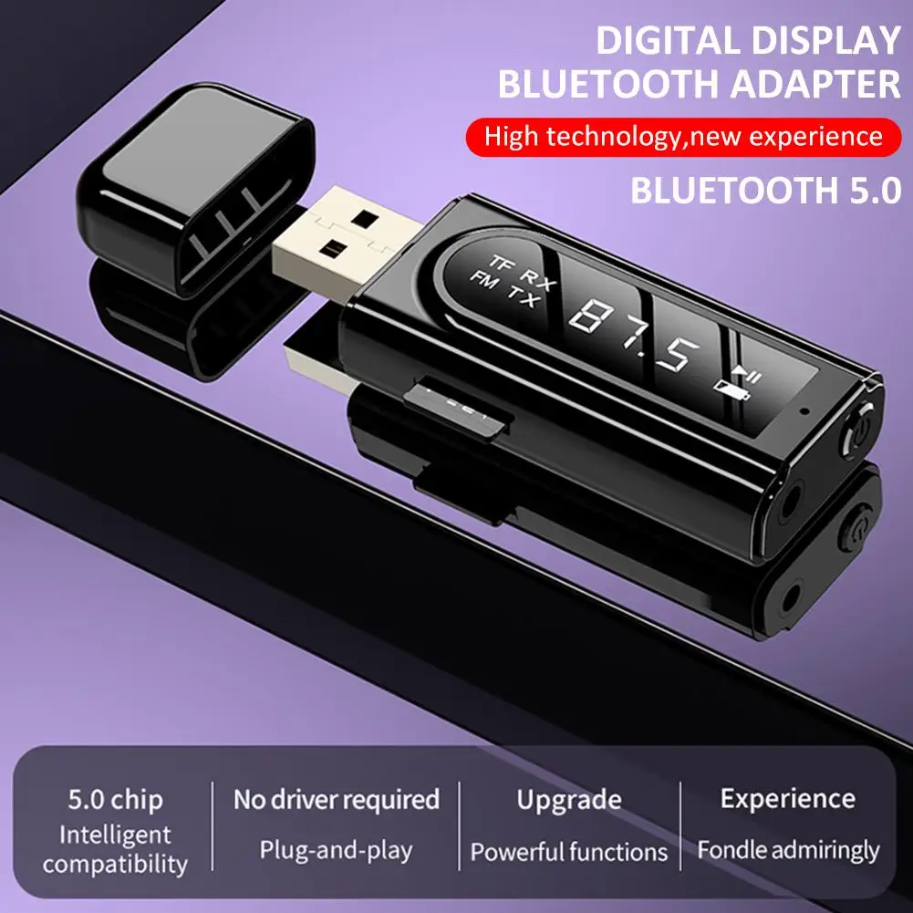 estéreo com microfone, Bluetooth 5.0, 2-em-1