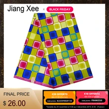 Новинка, африканская ткань, сделай сам, цветная решетка, принт, высокая уличная гарантия, настоящая восковая ткань для женской одежды