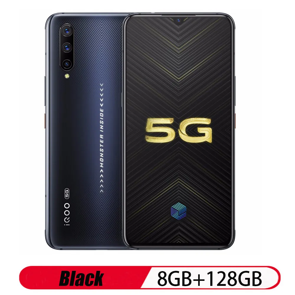 8GB 128GB Мобильный телефон Vivo IQOO Pro 5G, Android 9,0, 8 ГБ, 128 ГБ, Snapdragon 855 Plus, 6,41 дюйма, МП, Камера Вт, супер зарядка, мобильные телефоны - Цвет: 8GB 128GB