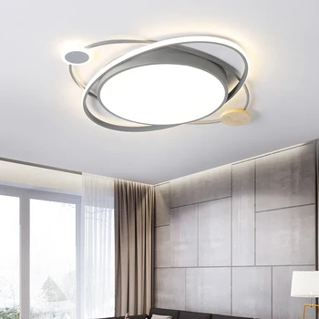 

VEIHAO Modern Led Ceiling Lights For Living Room Bedroom Study Room 110-220V Round Shape Painted Home Deco Ceiling Lamp Fixtures