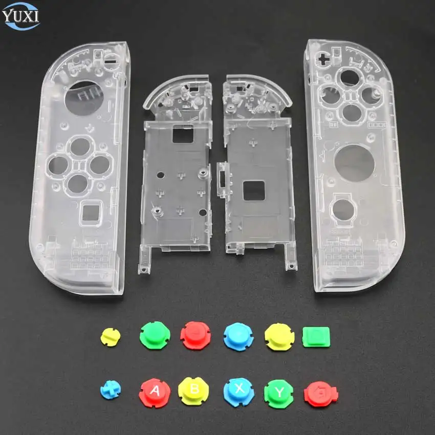 Прозрачный пластиковый чехол YuXi для L R Жесткий Чехол телефона Nintendo Switch NS NX Joy Con
