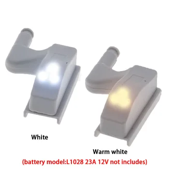 

20Pcs a Pack Kitchen Cabinet LED Light Inner Hinge Light Led Sensor Wardrobe Lamp Cupboard Door Bulb Night Light for Home Door