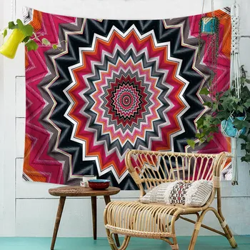 

India Mandala Tapestry Wall Hanging Macrame Wall Cloth Tapestries Psychedelic Hippie Night Sky Moon Tapestry Mandala Wall Carpet