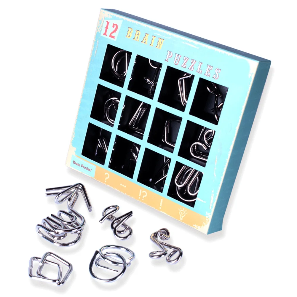 IQ Test Mind Game Toys головоломка для мозга металлическая проволока железная ссылка